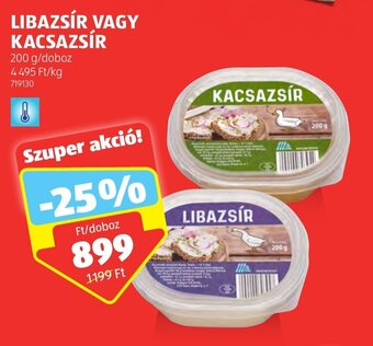 ALDI LIBAZSÍR VAGY KACSAZSÍR 200 g ajánlat