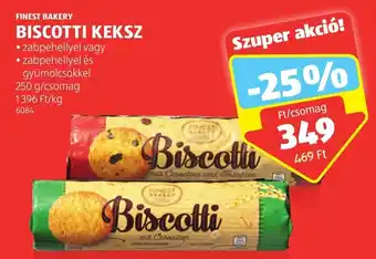 ALDI FINEST BAKERY BISCOTTI KEKSZ 250 g ajánlat
