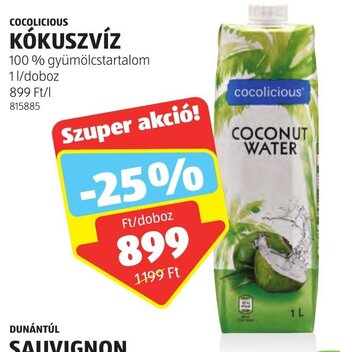 COCOLICIOUS KÓKUSZVÍZ 1 l