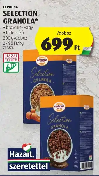ALDI CERBONA SELECTION GRANOLA 200 g ajánlat