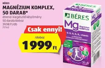 ALDI BÉRES MAGNÉZIUM KOMPLEX 50 db ajánlat