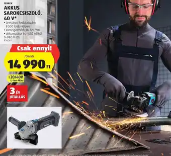 ALDI FERREX AKKUS SAROKCSISZOLÓ 1 db ajánlat
