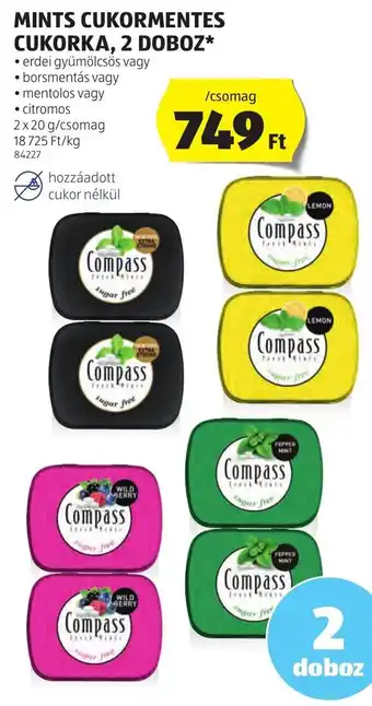 MINTS CUKORMENTES CUKORKA 2 db
