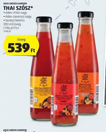 ALDI ASIA GREEN GARDEN THAI SZÓSZ 300 ml ajánlat