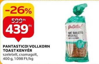 PANTASTICO! VOLLKORN TOAST KENYÉR 400 g