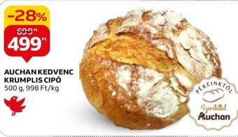 Auchan AUCHAN KEDVENC KRUMPLIS CIPÓ 500 g ajánlat