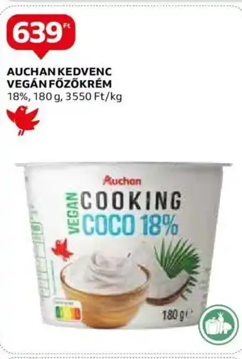 Auchan AUCHAN KEDVENC VEGÁNFŐZŐKRÉM 180 g ajánlat