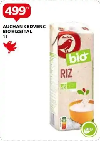 AUCHAN KEDVENC BIO RIZSITAL 1 l