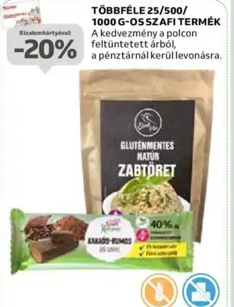 TÖBBFÉLE 25/500/ 1000 G-OS SZAFI TERMÉK