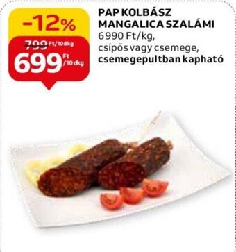 PAP KOLBÁSZ MANGALICA SZALÁMI 10 dkg