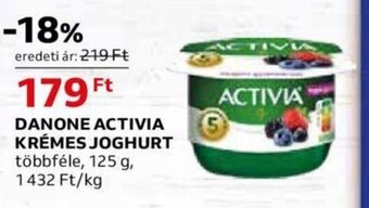 Auchan DANONE ACTIVIA KRÉMES JOGHURT 125 g ajánlat