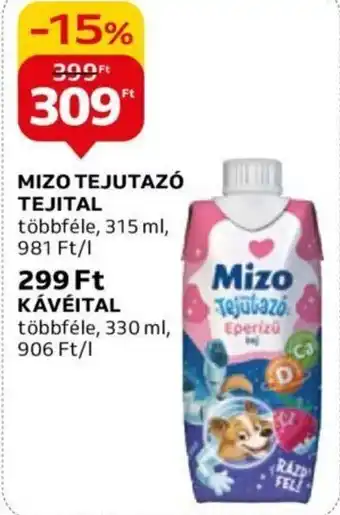 Auchan MIZO TEJUTAZÓ TEJITAL 315 ml ajánlat