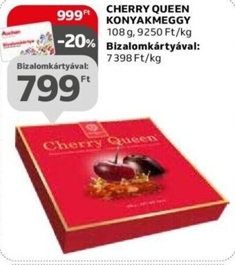 Auchan CHERRY QUEEN KONYAKMEGGY 108 g ajánlat
