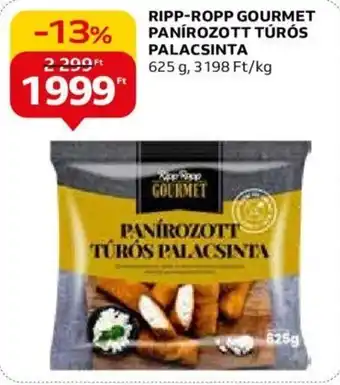 Auchan RIPP-ROPP GOURMET PANÍROZOTT TÚRÓS PALACSINTA 625 g ajánlat