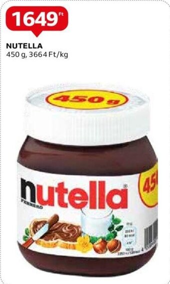Auchan NUTELLA 450 g ajánlat