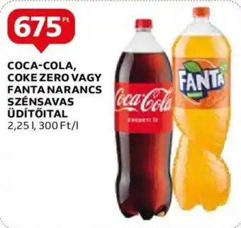 Auchan COCA-COLA, COKE ZERO stb. 2,25 l ajánlat