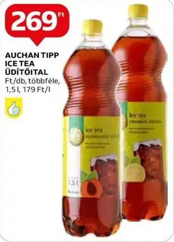 Auchan AUCHAN TIPP ICE TEA ÜDÍTŐITAL 1,5 l ajánlat