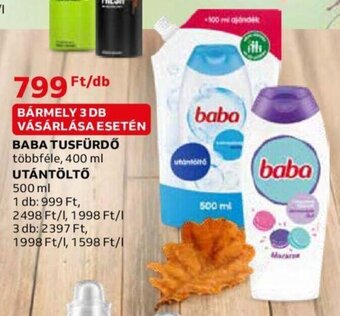 Auchan BABA TUSFÜRDŐ stb. 400 / 500 ml ajánlat