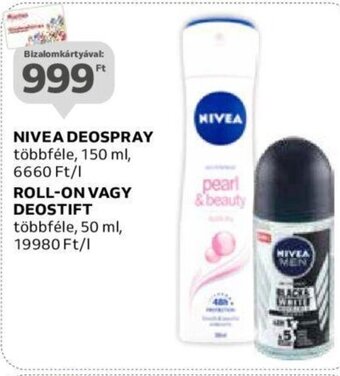 Auchan NIVEA DEOSPRAY stb. 150 / 50 ml ajánlat