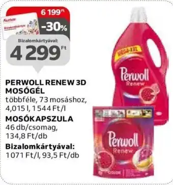 Auchan PERWOLL RENEW 3D MOSÓGÉL stb. 4,015 l / 46 db ajánlat