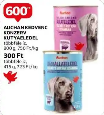 Auchan AUCHAN KEDVENC KONZERV KUTYAELEDEL 800 g ajánlat