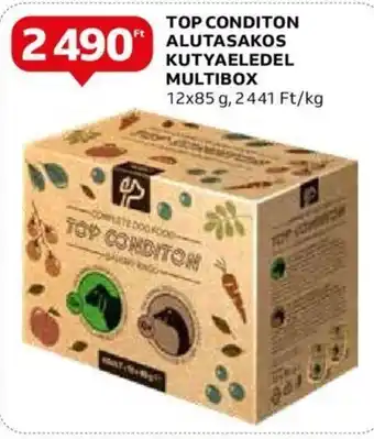 Auchan TOP CONDITON ALUTASAKOS KUTYAELEDEL MULTIBOX 12 x 85 g ajánlat