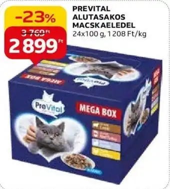 Auchan PREVITAL ALUTASAKOS MACSKAELEDEL 24 x 100 g ajánlat
