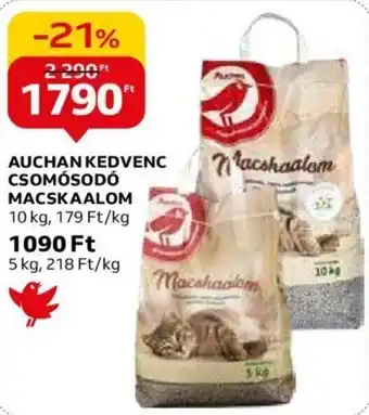 Auchan AUCHAN KEDVENC CSOMÓSODÓ MACSKAALOM 10 kg ajánlat