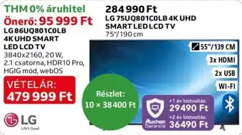 Auchan LG 4K UHD SMART LED LCD TV 1 db ajánlat