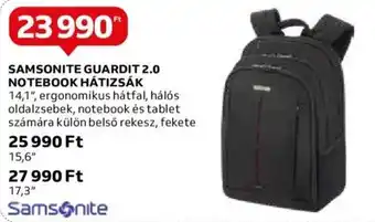 Auchan SAMSONITE GUARDIT 2.0 NOTEBOOK HÁTIZSÁK 1 db ajánlat