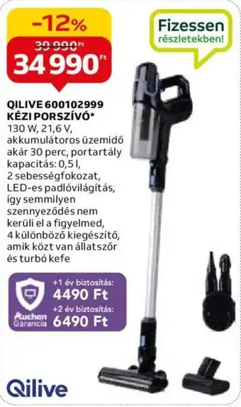 Auchan QILIVE 600102999 KÉZI PORSZÍVÓ 1 db ajánlat