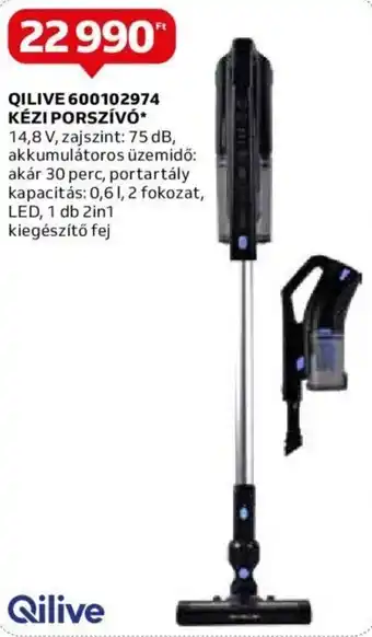 Auchan QILIVE 600102974 KÉZI PORSZÍVÓ 1 db ajánlat