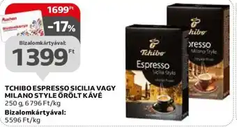 Auchan TCHIBO ESPRESSO SICILIA stb. 250 g ajánlat