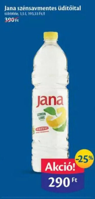 Jana szénsavmentes üdítőital 1,5 l
