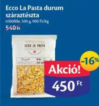 Ecco La Pasta durum száraztészta 500 g