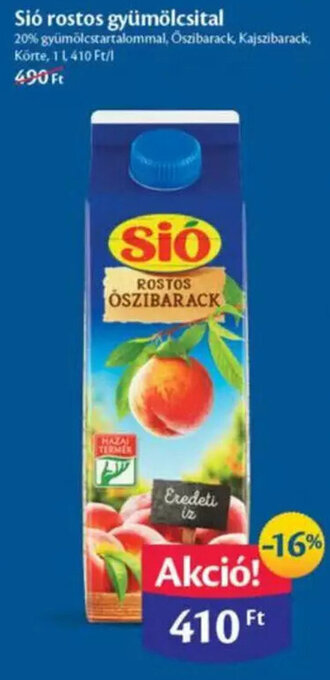 EcoFamily Sió rostos gyümölcsital 1 l ajánlat
