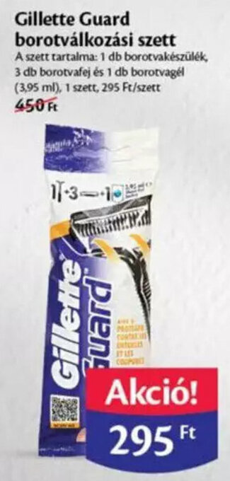 EcoFamily Gillette Guard borotválkozási szett 1 szett ajánlat