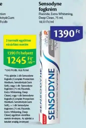 EcoFamily Sensodyne fogkefe 75 ml ajánlat