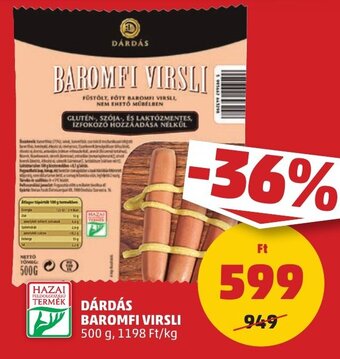 PENNY DÁRDÁS BAROMFI VIRSLI 500 g ajánlat