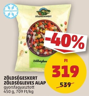 PENNY ZÖLDSÉGESKERT ZÖLDSÉGLEVES ALAP 450 g ajánlat