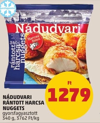 NÁDUDVARI RÁNTOTT HARCSA NUGGETS 340 g