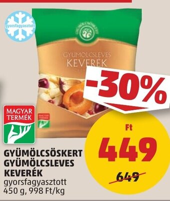 GYÜMÖLCSÖSKERT GYÜMÖLCSLEVES KEVERÉK 450 g