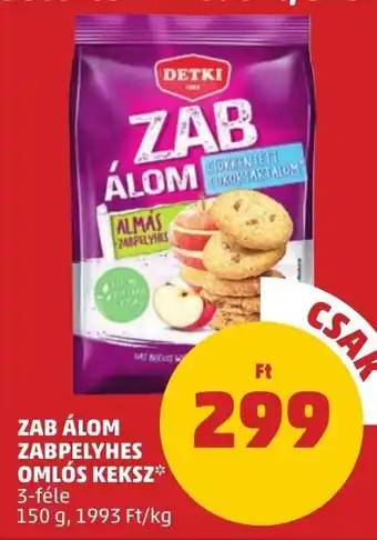 PENNY ZAB ÁLOM ZABPELYHES OMLÓS KEKSZ 150 g ajánlat
