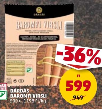PENNY DÁRDÁS BAROMFI VIRSLI 500 g ajánlat
