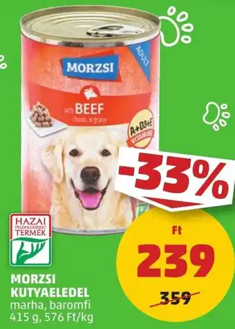 PENNY MORZSI KUTYAELEDEL 415 g ajánlat