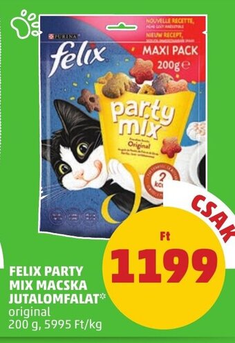 PENNY FELIX PARTY MIX MACSKA JUTALOMFALAT 200 g ajánlat