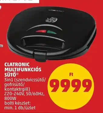 CLATRONIC MULTIFUNKCIÓS SÜTŐ 1 db