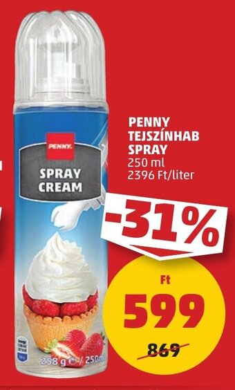 PENNY PENNY TEJSZÍNHAB SPRAY 250 ml ajánlat