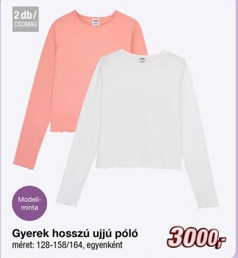 Gyerek hosszú ujjú póló 2 db