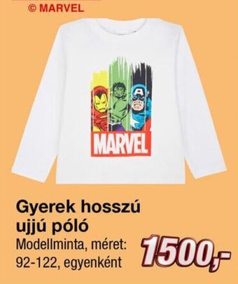 Gyerek hosszú ujjú póló 1 db